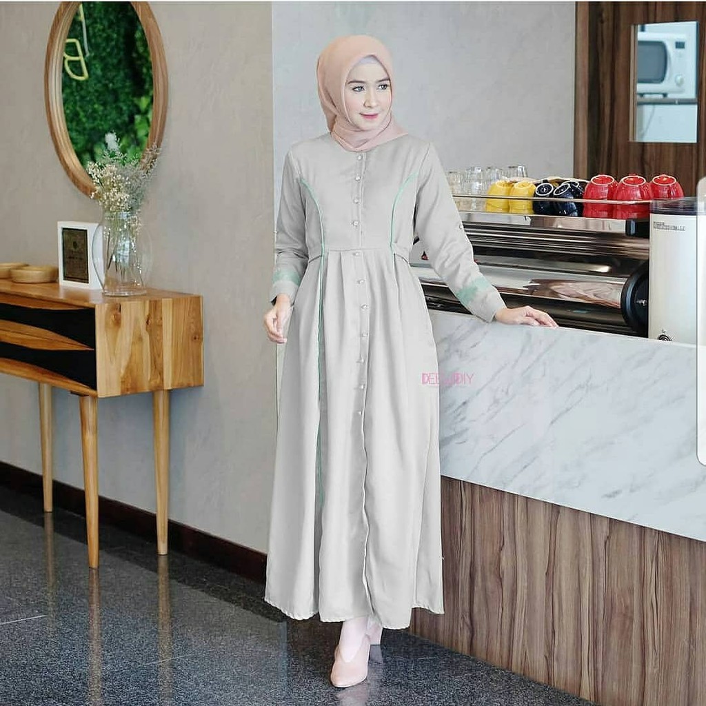 Baju Original Termurah MCL SOFIE Maxi Dress Muslim Modern Panjang Hijab Fashion Wanita Gamis 2018