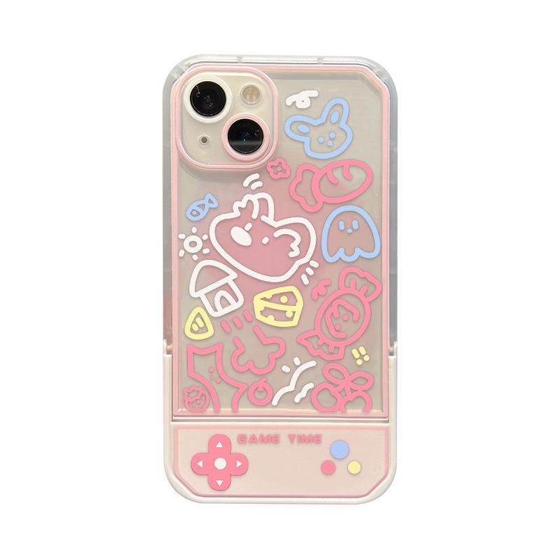 Casing Soft Case Silikon Motif Kartun Pink Girl Untuk Iphone 13promax / X / 12 / 11 / xr / xs