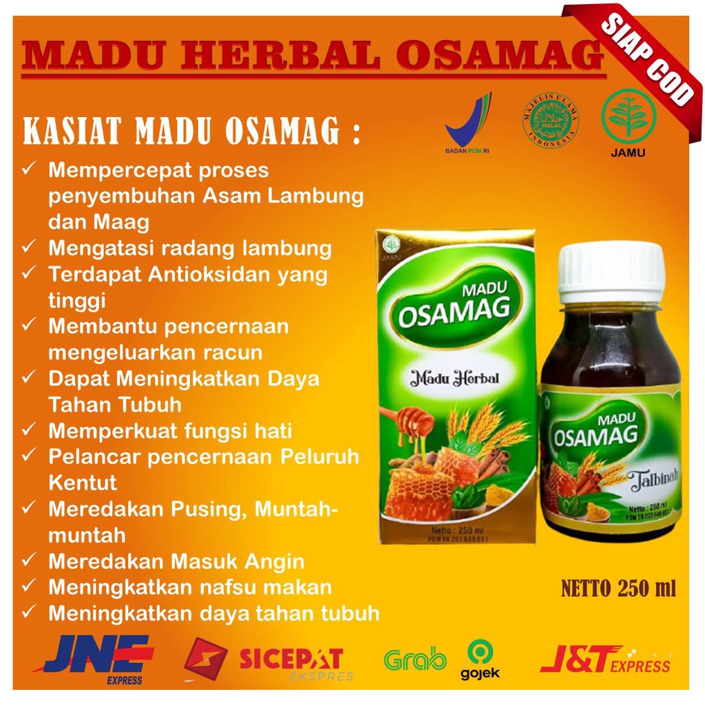 MADU OSAMAG HERBAL - Solusi Masalah Asam Lambung Maag Gerd Lambung Kronis