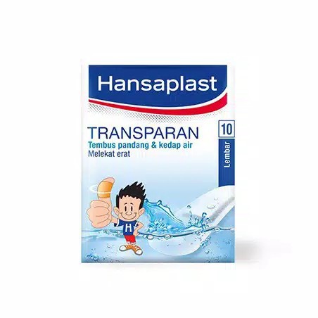 Hansaplast Transparan 10 Lembar (100% Original)