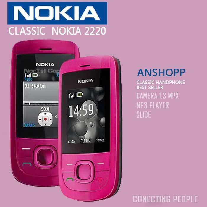 Promo  nokia slide 2220 terlaris /hp nokia/nokia original - Merah Muda Murah