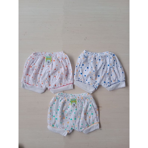 6 pcs Celana pendek polkadot