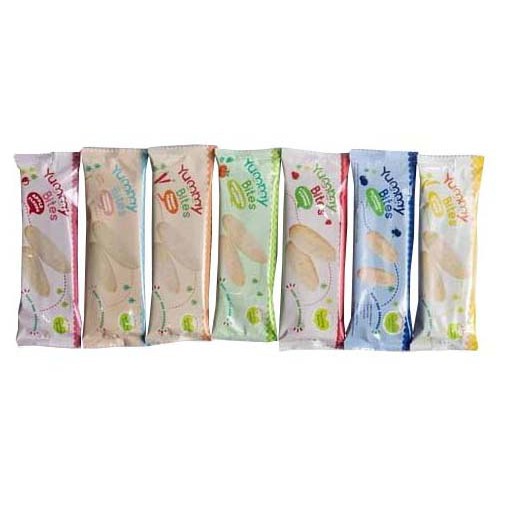 Yummy Bites Baby Rice Crackers Beberoll Organik 123 ( 6mo+, diatas 6 bulan) Sachet Rusk