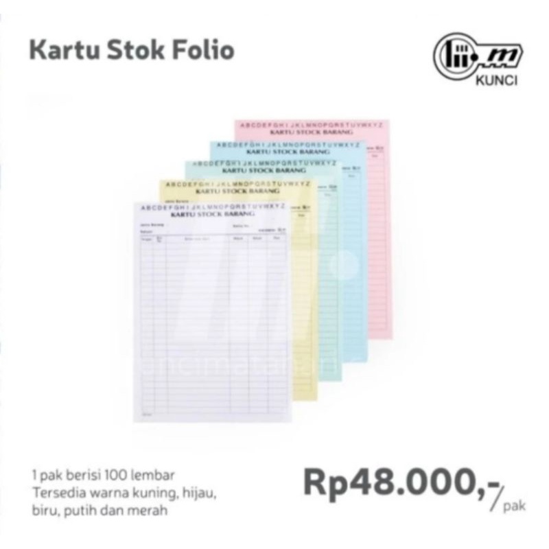 

Kunci matahari kartu stok folio