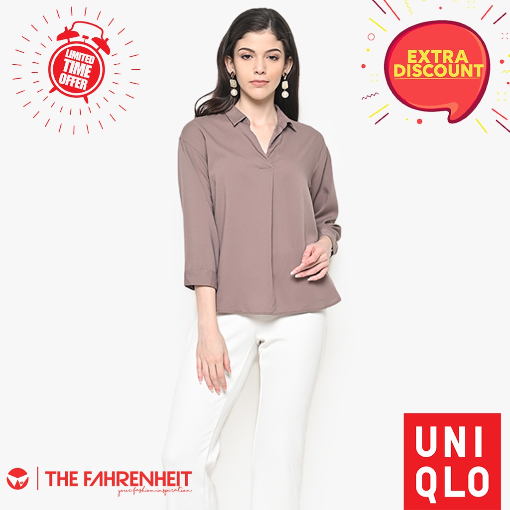 Extra Discount The Fahrenheit Meera Uniqlo Women Blus Extra Discount The Fahrenheit Meera Uniqlo Women Blus