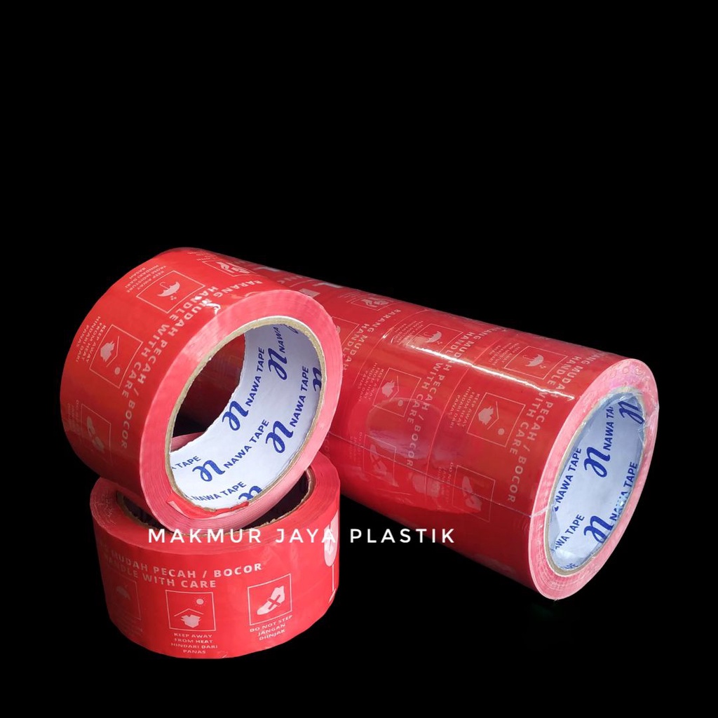 

LAKBAN ISOLASI PEREKAT PLASTIK FRAGILE ISI 100 YARD
