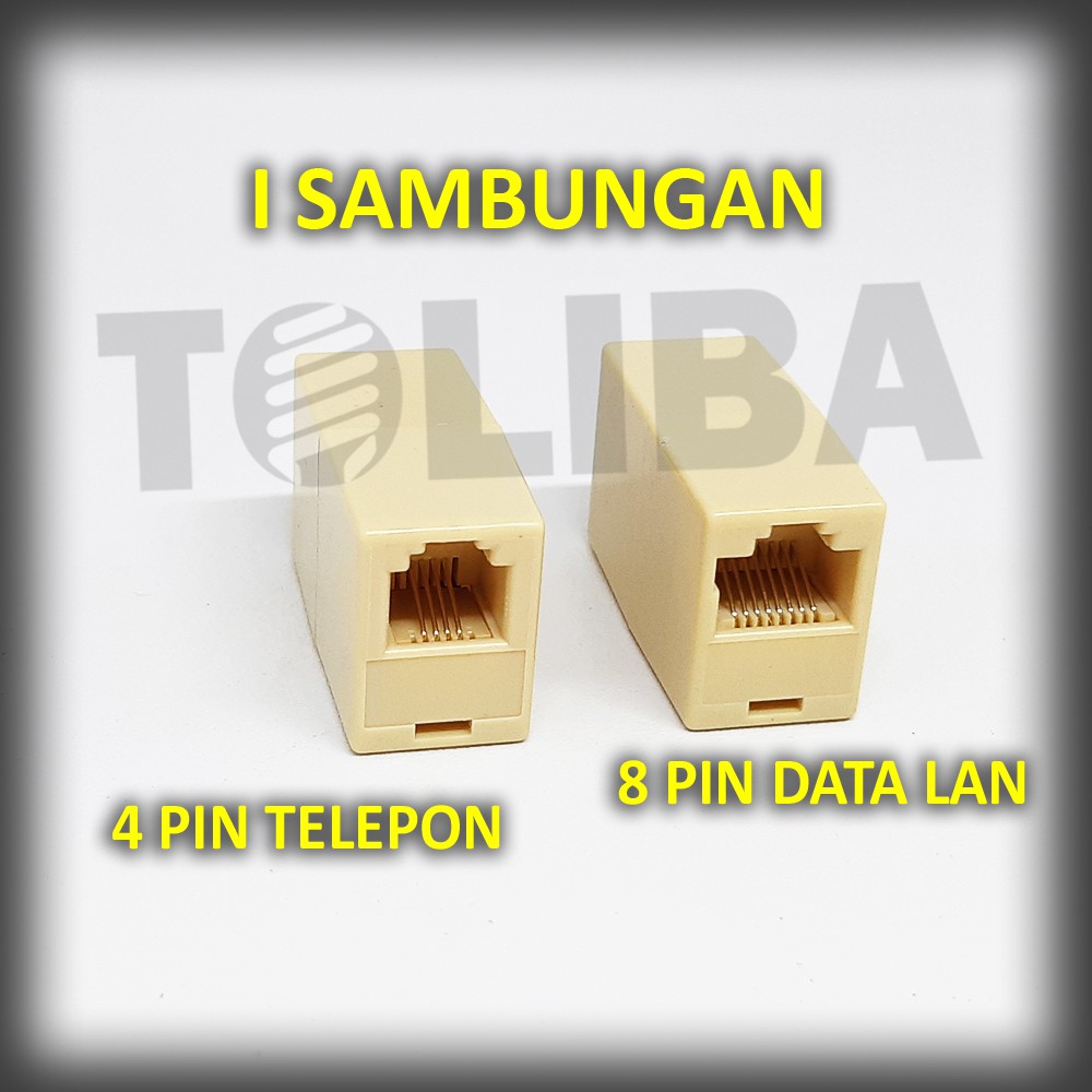 sambungan kabel telepon rj 11 / sambungan kabel data rj45 / socket penyambung roset i data i telepon