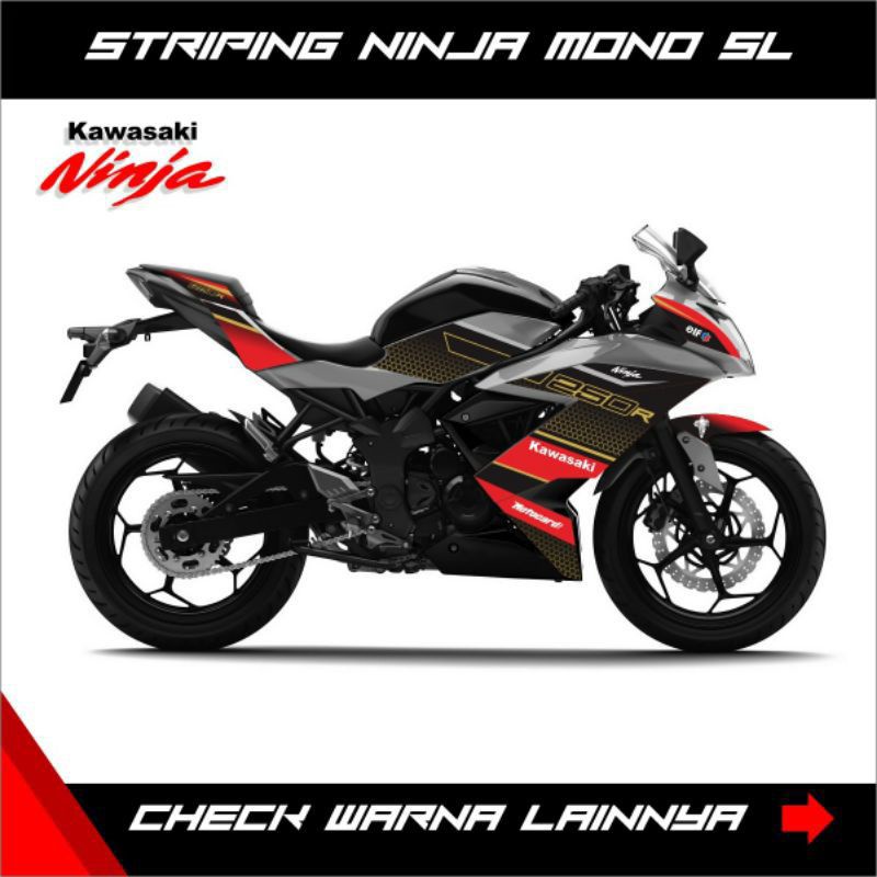 striping motor ninja mono SL / striping ninja 250 mono SL