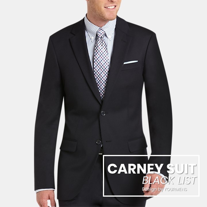 CARNEY MEN SUIT BLACKTWIST ORIGINAL NIKAYU DOUBLE BUTTON (S,M,L,XL) - JAS RESMI HITAM PRRIA SLIMFIT ORIGINAL NIKAYU BAHAN HIGH TWIST PREMIUM