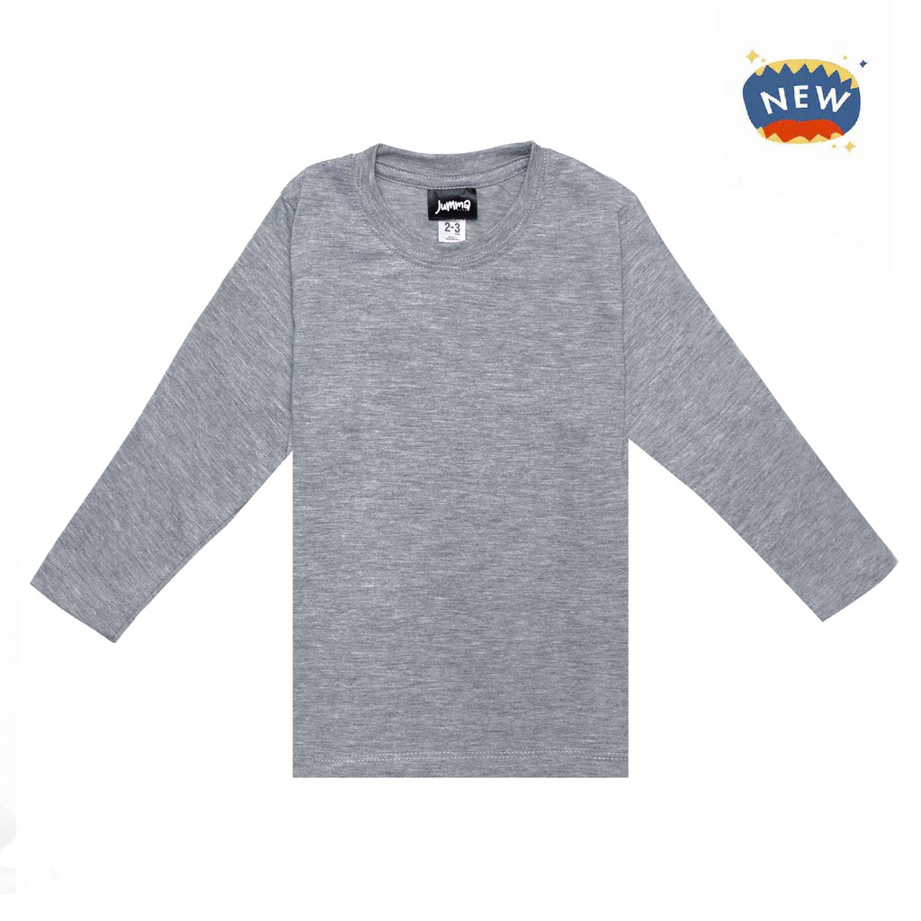 

Jummakids Long Sleeve Misty Grey Basic Tshirt Anak (Kaos Polos Anak)