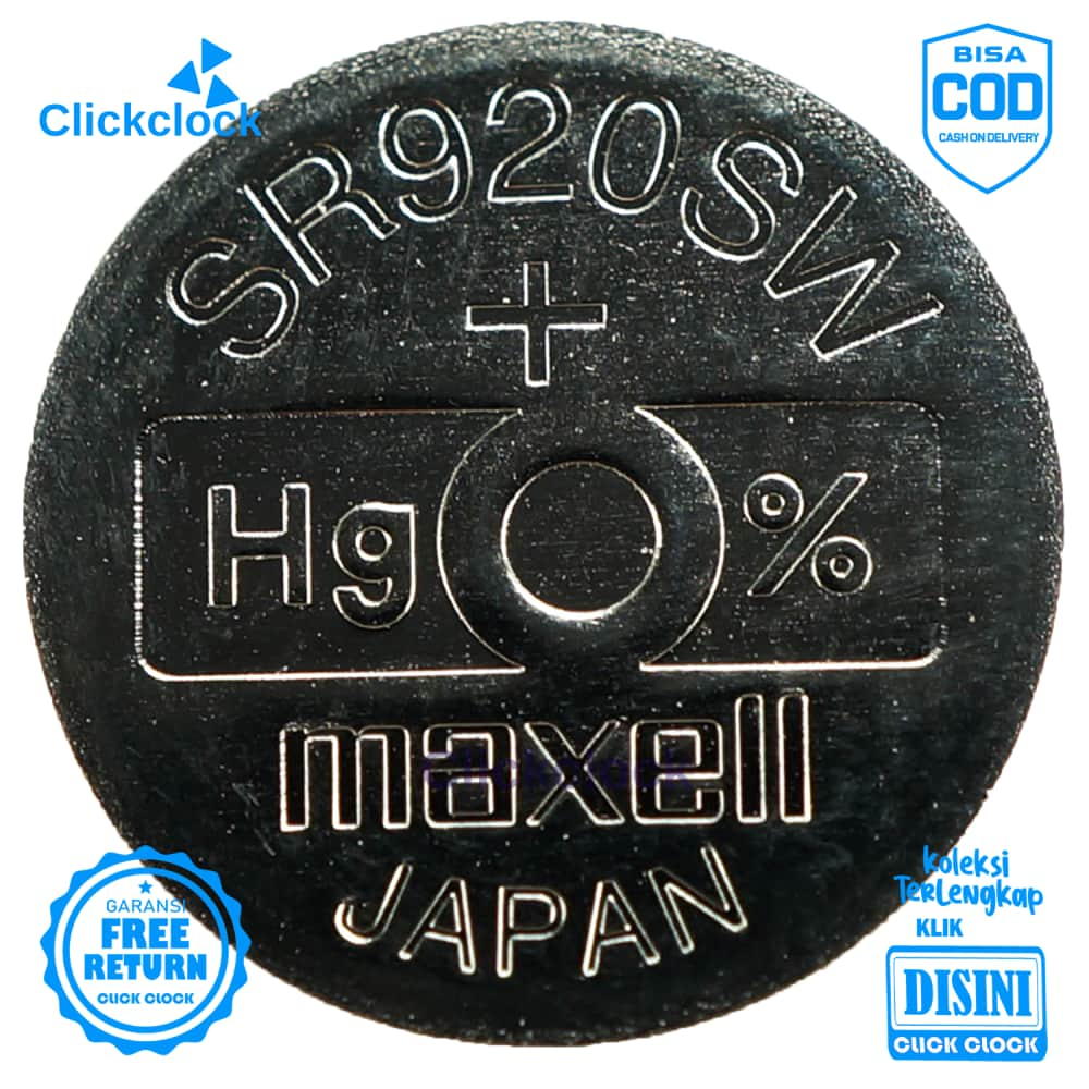 Batu Baterai Arloji Maxell 371 920 Aksesoris Jam Silver Murah Original