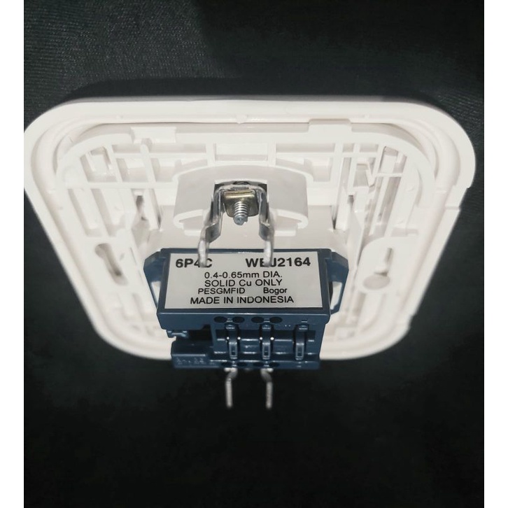 Socket Telepon Panasonic 6P 4C / Soket Outlet Telp tlp WEJ2164