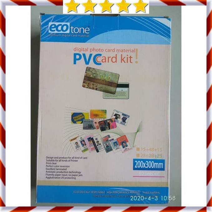 

Kertas PVC Bahan ID Card Instan - White Putih - ECOTone