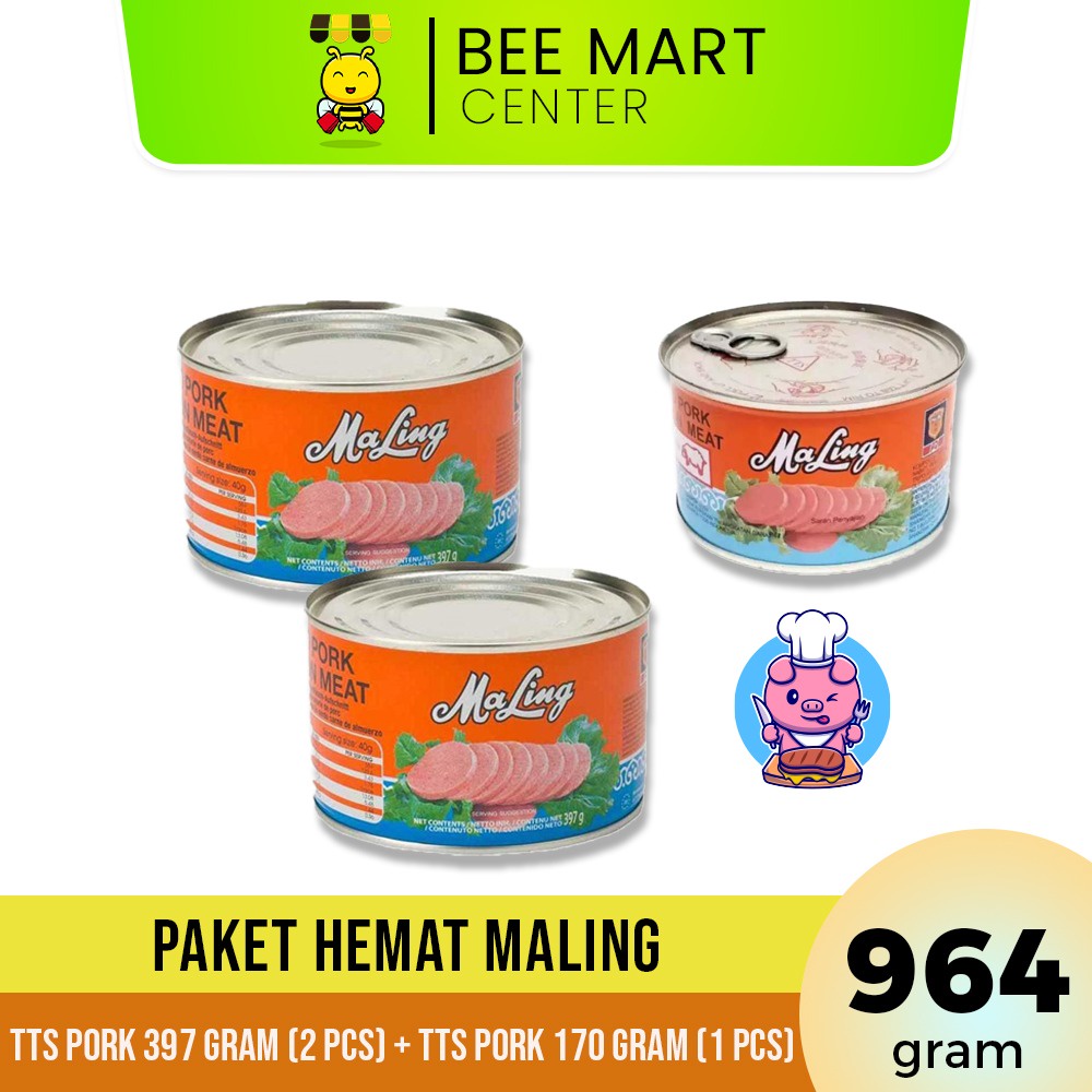 

(READY) MALING TTS PORK 397 GRAM (2PCS)+ MALING TTS PORK 170 GRAM (1PCS)