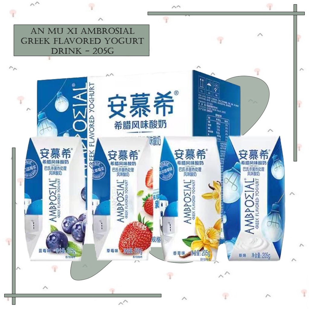 AN MU XI AMBROSIAL GREEK FLAVORED YOGURT DRINK 205G