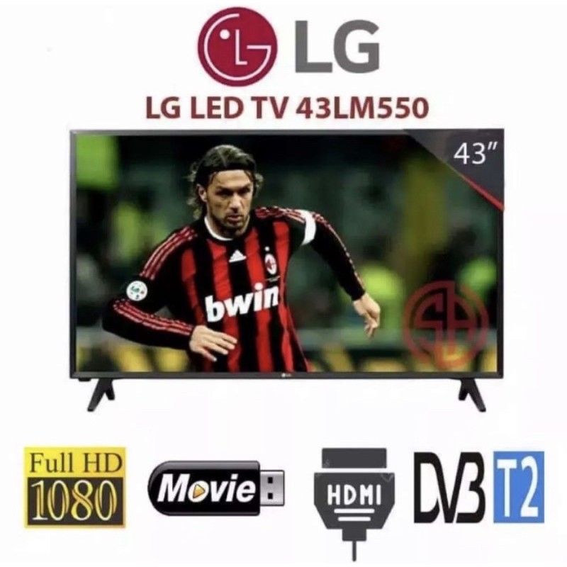 LG LED TV 43 inch 43LM550 FULL HD DIGITAL USB HDMI - 43LM550BPTA