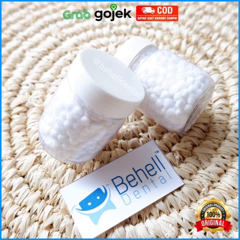 DENTAL COTTON PALLET KAPAS TAMBAL GIGI BERLUBANG - KAPAS ORTHO PELLET  PALET PALLET PELET . KAPAS   TAMBALAN PENAMBAL GIGI BOLONG ROLL KECIL COTON - BEHELLDENTAL