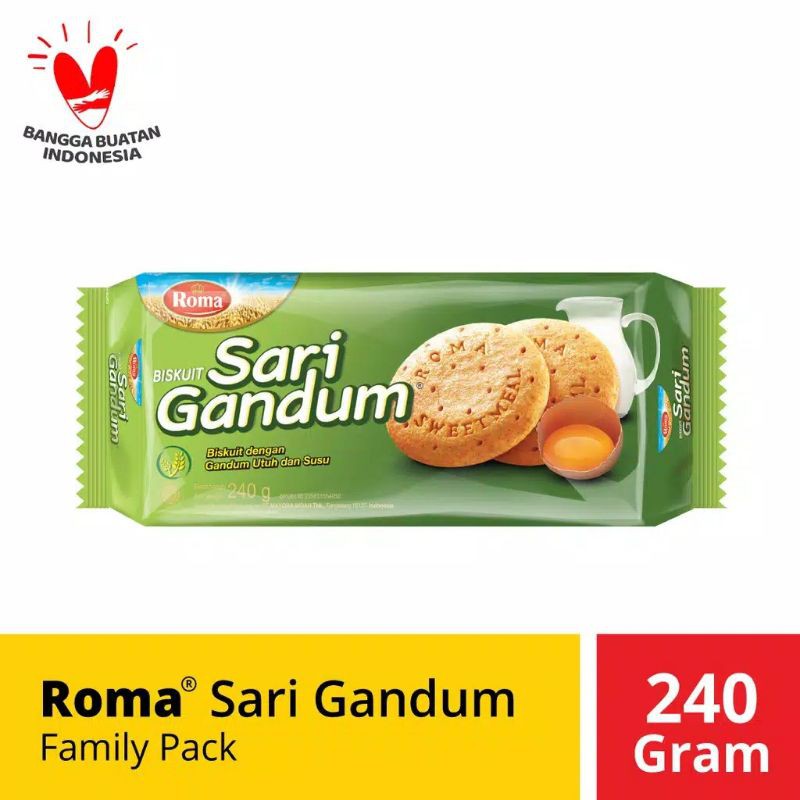 

Roma Sari Gandum 240gr