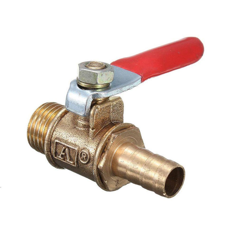 [Elegan] 1/4 ''Ball Valve Kuningan Gagang Merah Untuk Sistem Irigasi Male Thread Motorized Ball Valve