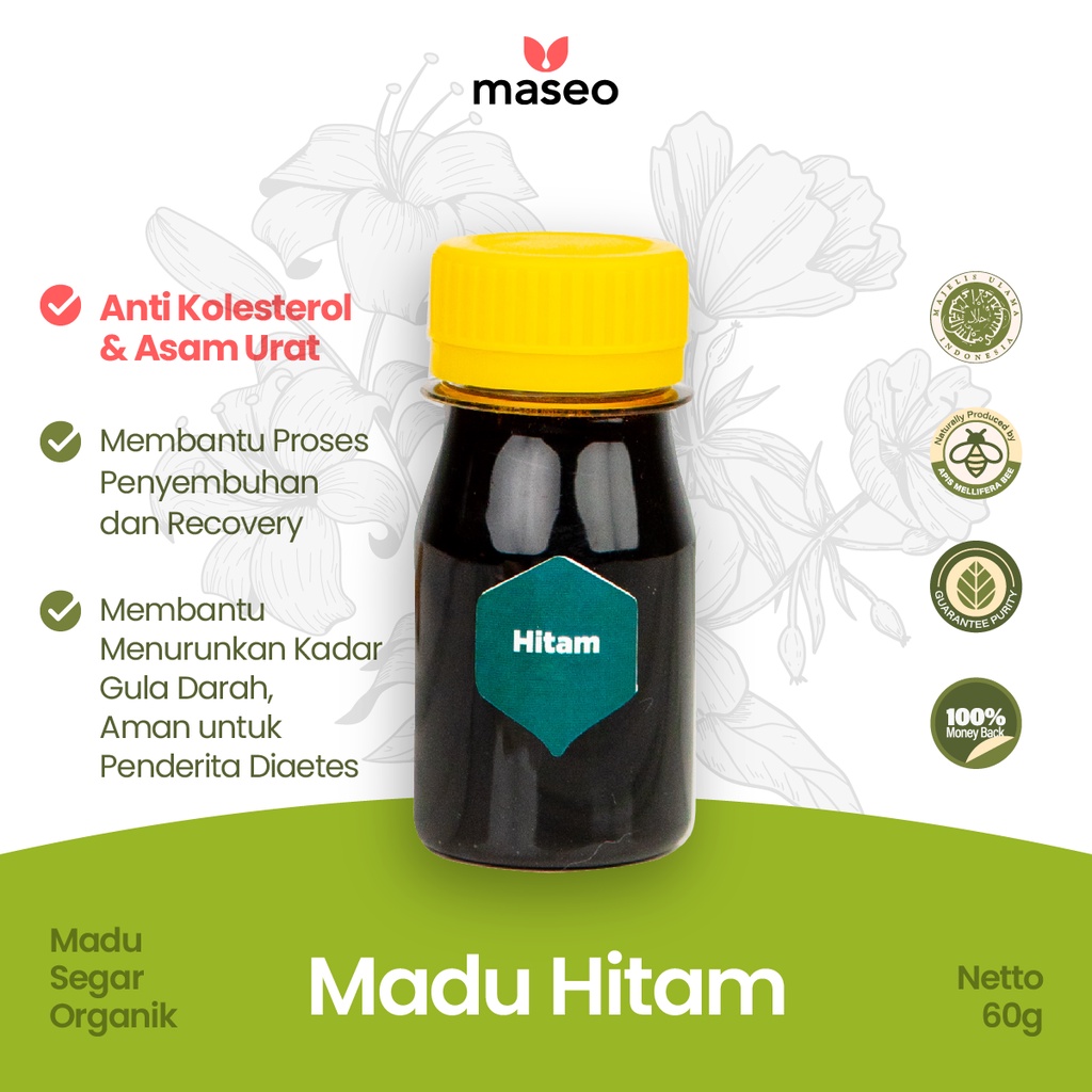 

Madu Hitam Manis Maseo 60gr Madu Murni Madu Asli Organik Madu Obat Diabetes Stroke Jantung Kanker