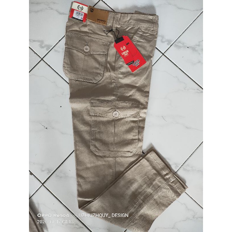 (READY COD) CELANA PDL CARGO SLIMPIT,ABU,MOCCA,CREM,HITAM SIZE 27_32