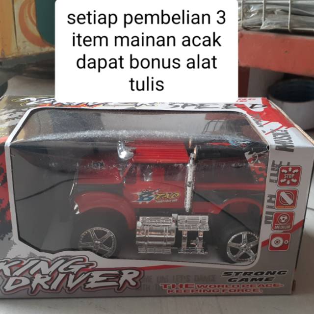 Mainan anak mobil remot control king driver murah