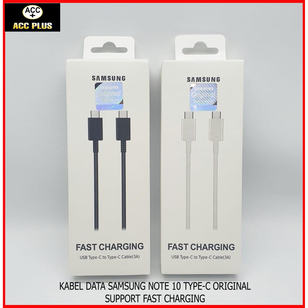 Kabel Data Samsung Galaxy Note 10 10+ A70 A80 USB Type-C Support Fast Charging Ori 100 - ACC PLUS