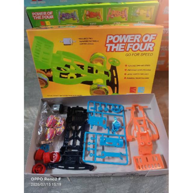 Tamiya mainan 4WD pakai baterai kemasan box N000593 / mainan tamiya rakit sendiri