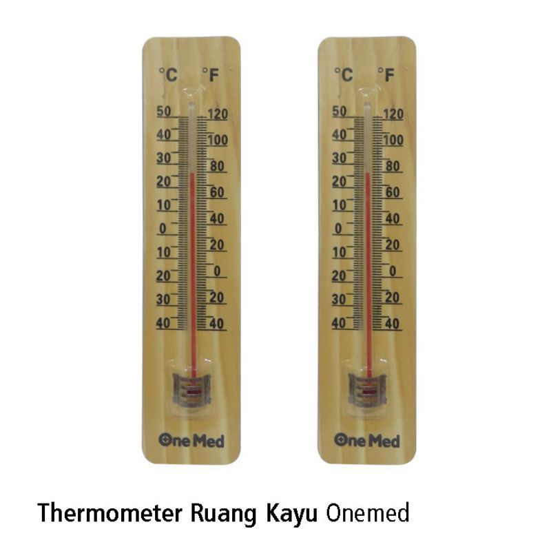 Jual Thermometer Ruang Kayu Onemed Alat Pengukur Suhu Ruangan Shopee Indonesia