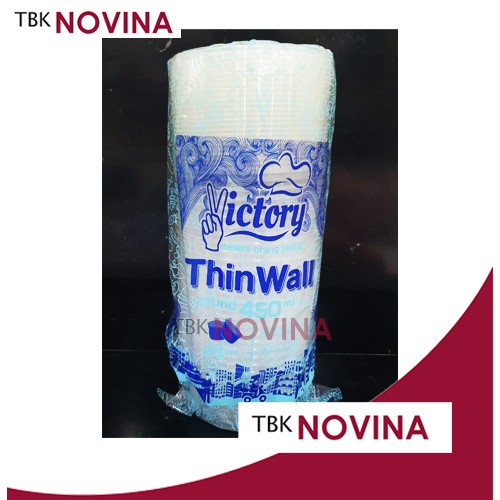 [25PCS] Thinwall 450ml mangkuk makan bowl bulat rata plastik es kepal milo thinwal thinwall /pack