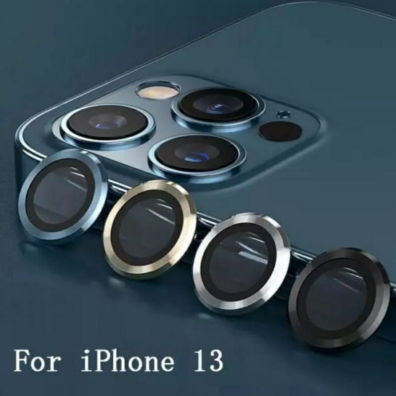 Ring Pelindung Camera iPhone 13 Mini 13 13 Pro 13Pro Max Anti Gores Aluminium Screen Guard Protector Kamera Belakang