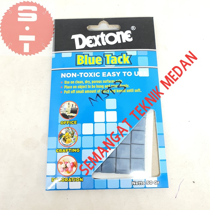 

LEM ATK PENGGANTI PIN LAKBAN TAPE PAKU BLUETACK BLUE TACK DEXTONE