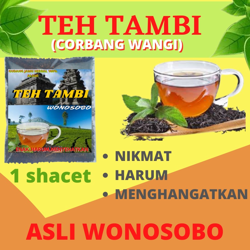 

TEH TAMBI HITAM teh hitam/black tea/ tambi wonosobo