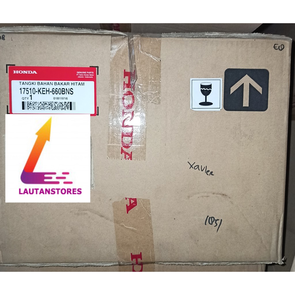 17510-KEH-660BNS Tangki Bensin Megapro 2005-2006 Hiu Double Stater Hitam