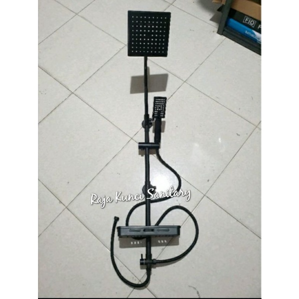 Shower Tiang Black/Hitam/Dingin/Shower Set/Shower Column