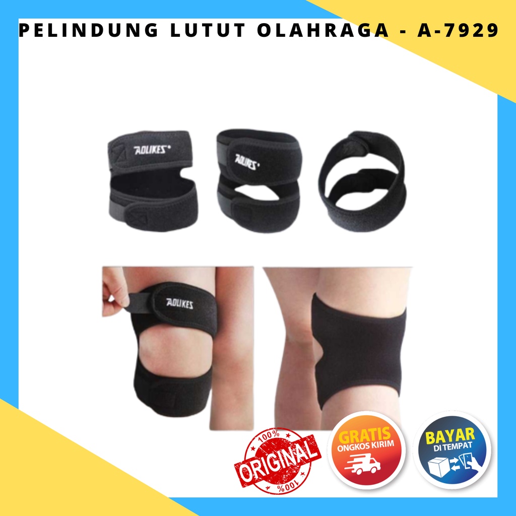 Pelindung Lutut Olahraga Fitness Knee Support - A-7929