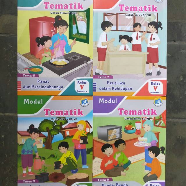 1 Paket Lks Modul Tematik Sd Kelas 5 Tema 6 7 8 9 Semester 2 Kurtilas Revisi Shopee Indonesia