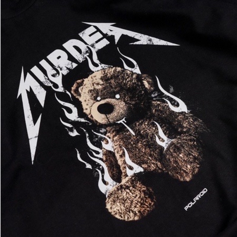 Baju Oversize BURDER POLAROID Kaos Oversize Boneka Bear Kaos Oversize Wanita