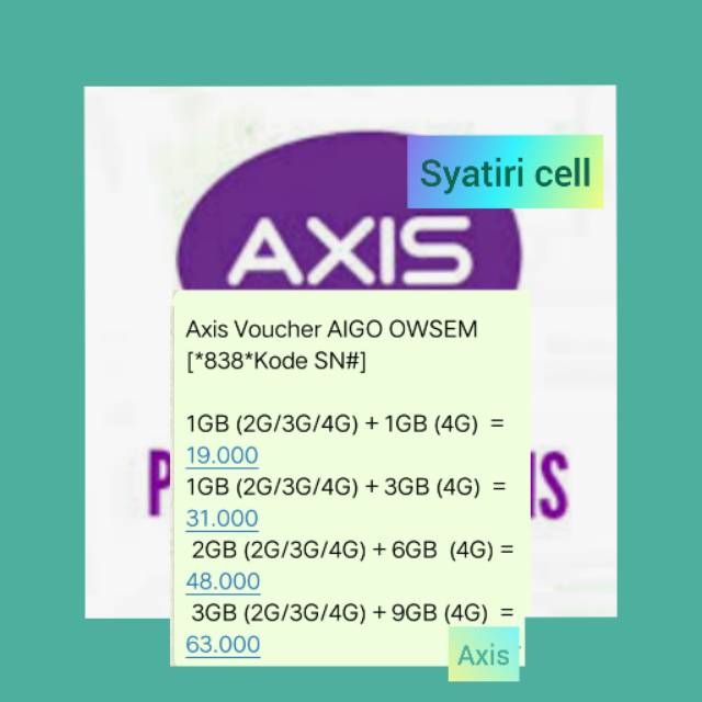 Axis voucher aigo owsem