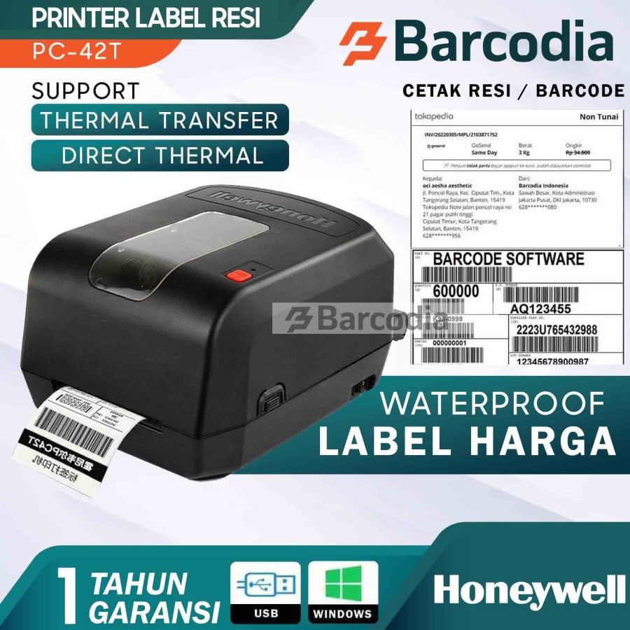 Printer Resi Online - Printer Barcode Honeywell PC-42T - Printer Label Honey well