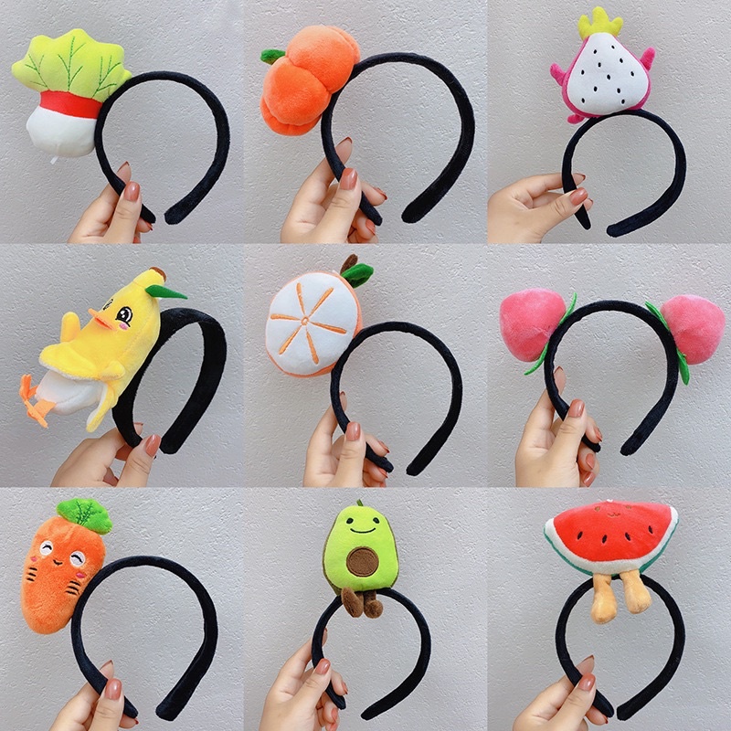 BANDO RAMBUT BONEKA BUAH BUAHAN / FRUIT BANDO LUCU IMPOR