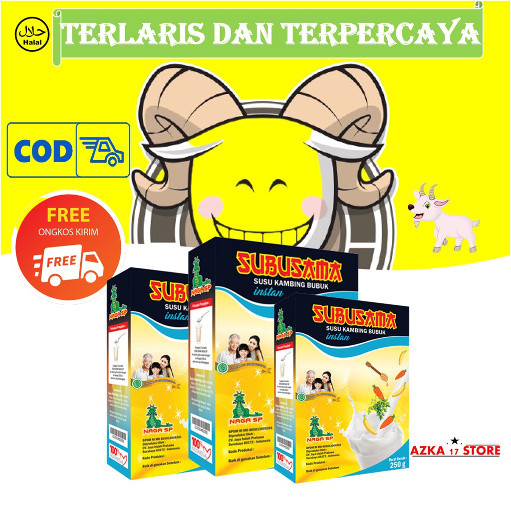 

Susu kambing etawa Naga SP 250g SUBUSAMA (Susu Buah Sayur Madu)