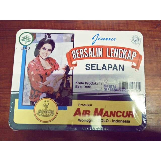 Jamu bersalin lengkap air mancur