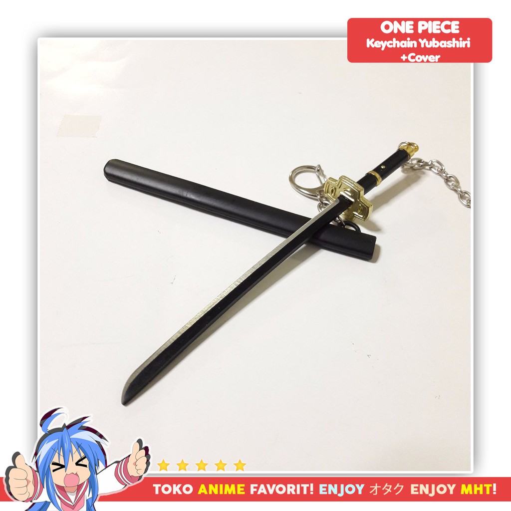 Gantungan Kunci Anime Keychain One Piece Pedang Roronoa Zoro Yubashiri