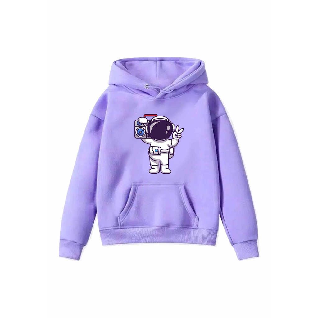 Hoodie anak Music Space Sweater Pakaian Fleece Anak M - XXL