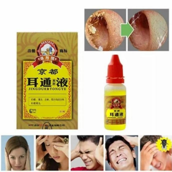 Obat Tetes telinga Herbal Cina Untuk Tuli Otitis Tinnitus