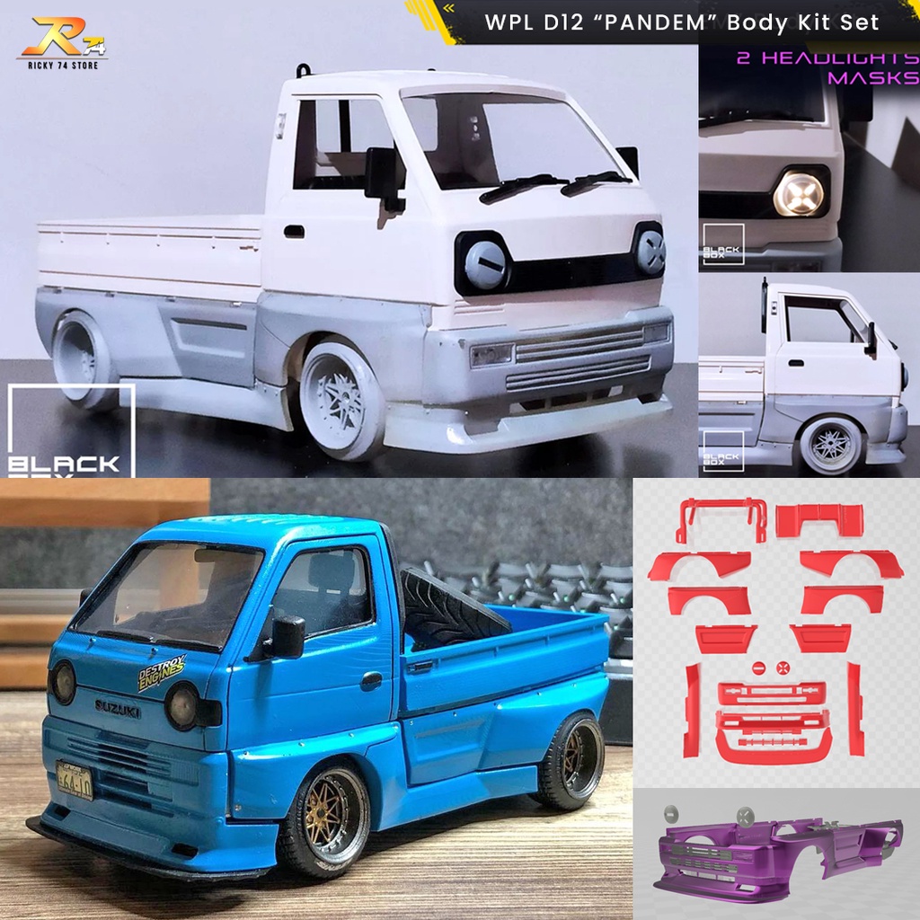 WPL D12 PANDEM Full Set Body Kit Set - RC Drift 3D Print