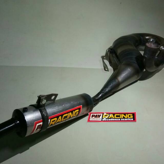 KENALPOT VESPA RACING BUANG KANAN PANJANG