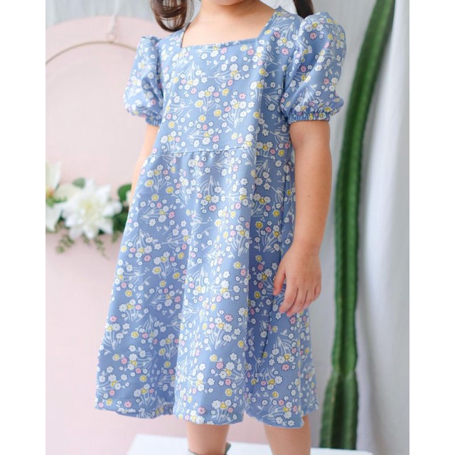 Maudy dress anak perempuan bahan shakila allsize 2-5th