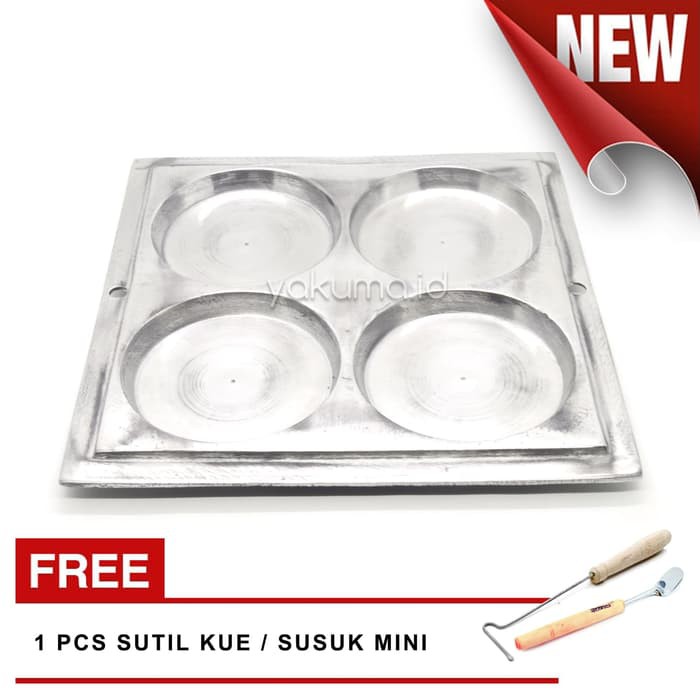 CETAKAN / LOYANG MARTABAK MINI 4 LUBANG